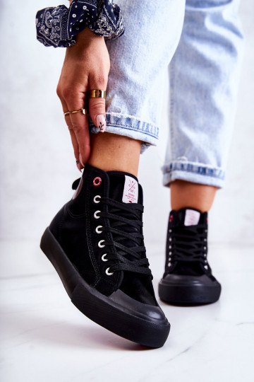 Cross Jeans voľnočasová obuv cross jeans JJ2R4055C v čiernej farbe
