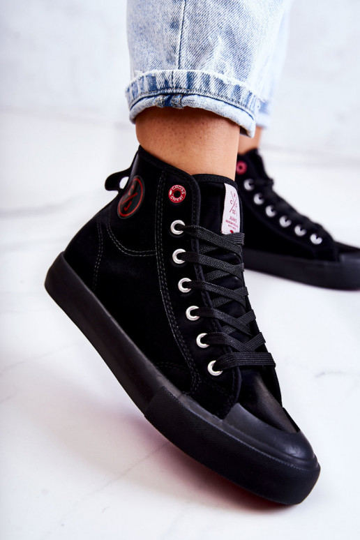 Cross Jeans voľnočasová obuv cross jeans JJ2R4055C v čiernej farbe Cross Jeans voľnočasová obuv cross jeans JJ2R4055C v čiernej farbe