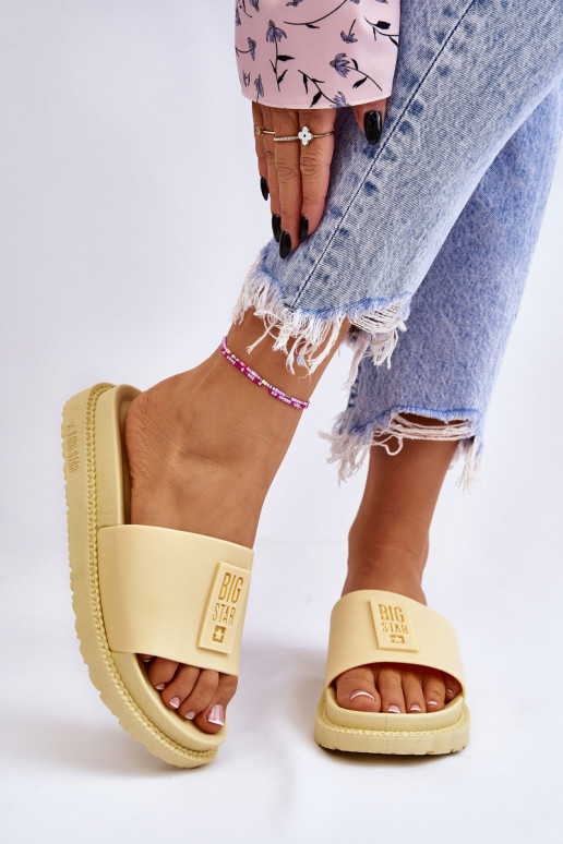Papuče Big Star JJ274A305 žlté