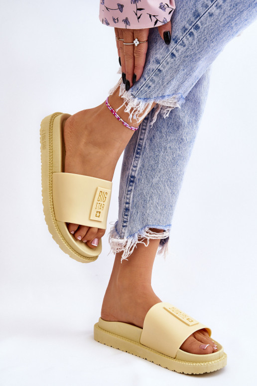 Papuče Big Star JJ274A305 žlté