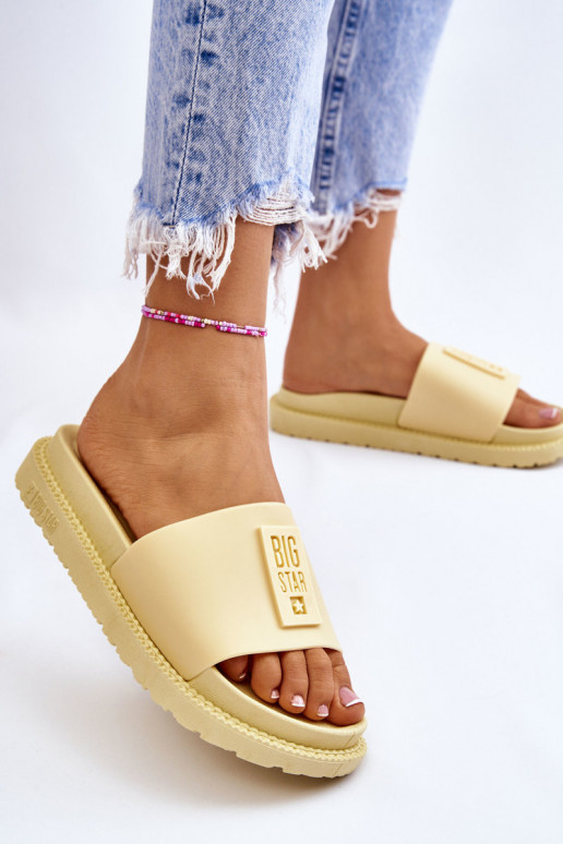 Papuče Big Star JJ274A305 žlté