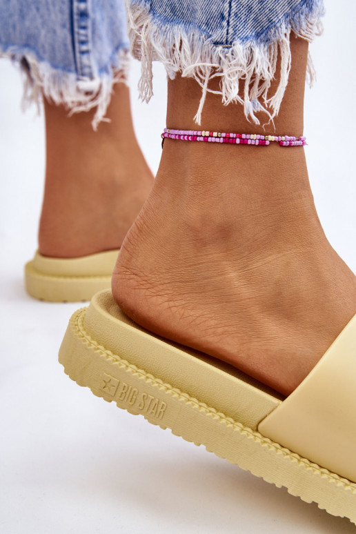 Papuče Big Star JJ274A305 žlté
