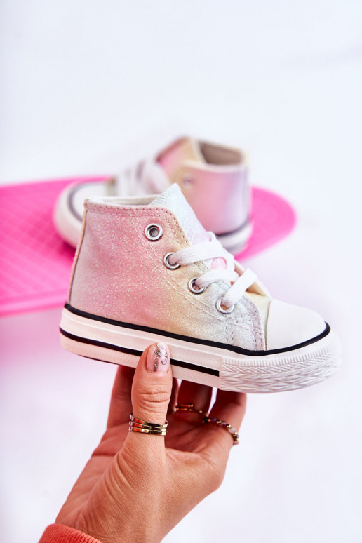 Biele tenisky s podrážkou v rôznych farbách Blanka