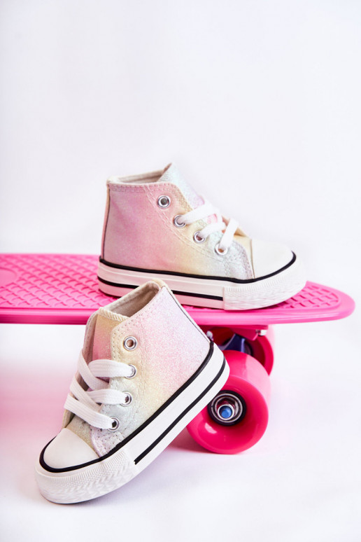 Biele tenisky s podrážkou v rôznych farbách Blanka