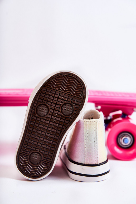 Biele tenisky s podrážkou v rôznych farbách Blanka