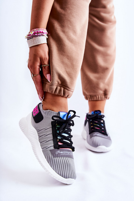 Obuv Klayra modelu tenisky v šedej farbe Obuv Klayra modelu tenisky v šedej farbe