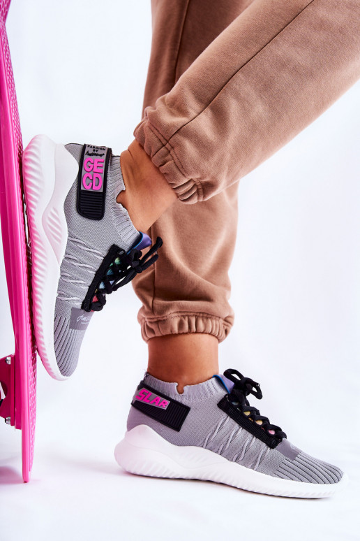 Obuv Klayra modelu tenisky v šedej farbe Obuv Klayra modelu tenisky v šedej farbe