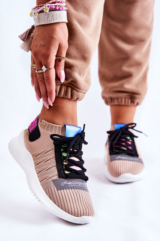 Klayra béžové topánky Klayra odolného modelu Sneakers model Klayra béžové topánky Klayra odolného modelu Sneakers model