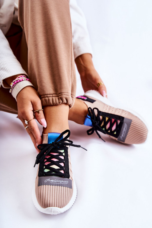 Klayra béžové topánky Klayra odolného modelu Sneakers model Klayra béžové topánky Klayra odolného modelu Sneakers model