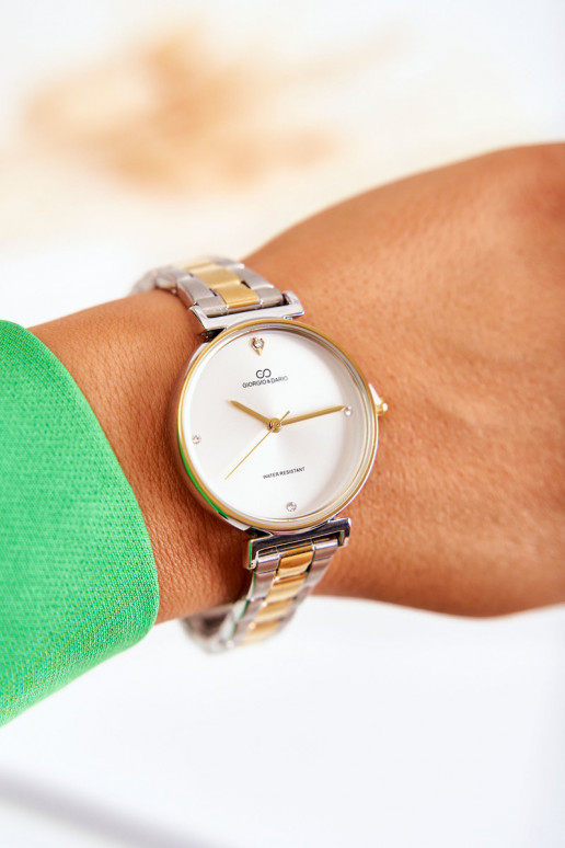 Dámske vodotesné hodinky Giorgio & Dario zlato-striebornej farby