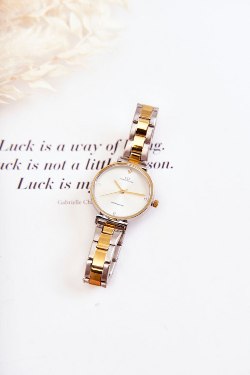 Dámske vodotesné hodinky Giorgio & Dario zlato-striebornej farby