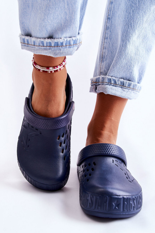 Svetlé papuče Big Star II275002 tmavomodré