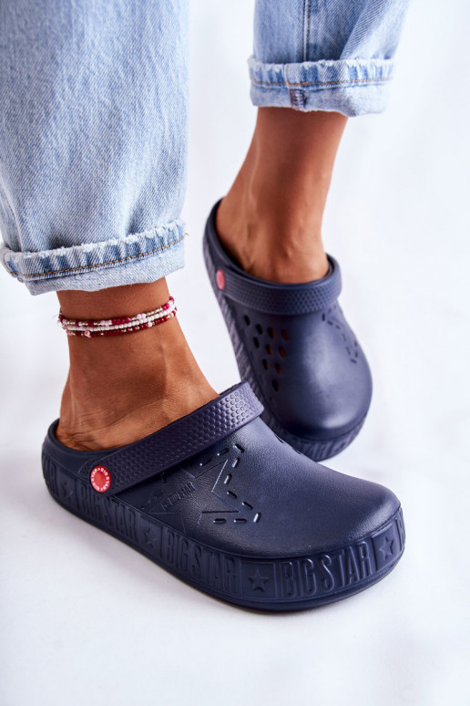 Svetlé papuče Big Star II275002 tmavomodré