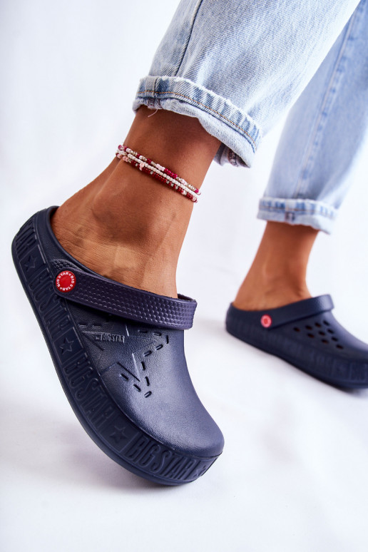 Svetlé papuče Big Star II275002 tmavomodré