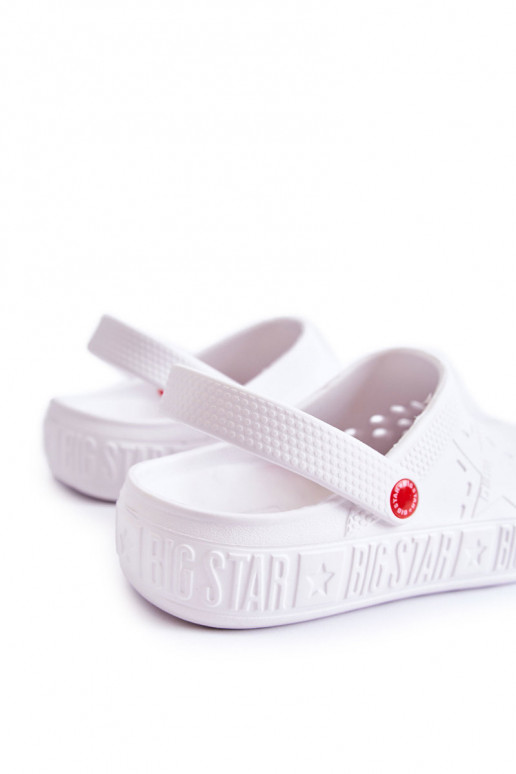 Ľahké papuče Big Star II175003 bielej farby Ľahké papuče Big Star II175003 bielej farby