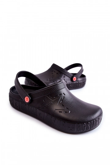 Ľahké papuče Big Star II175001 čiernej farby 2