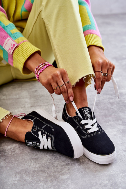 Látkové tenisky Big Star KK274019 čierne Látkové tenisky Big Star KK274019 čierne