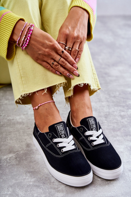 Látkové tenisky Big Star KK274019 čierne Látkové tenisky Big Star KK274019 čierne