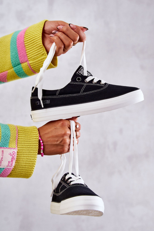 Látkové tenisky Big Star KK274019 čierne Látkové tenisky Big Star KK274019 čierne