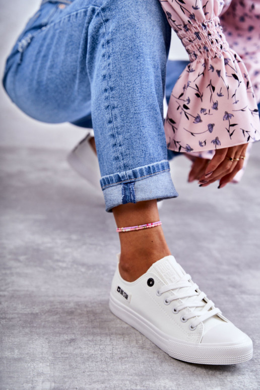 Tenisky s plochou podrážkou Big Star KK274010 bielej farby Tenisky s plochou podrážkou Big Star KK274010 bielej farby