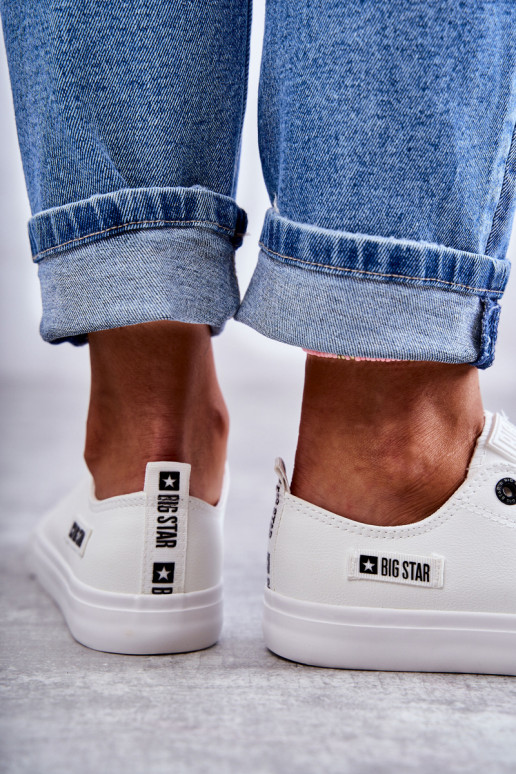 Tenisky s plochou podrážkou Big Star KK274010 bielej farby Tenisky s plochou podrážkou Big Star KK274010 bielej farby