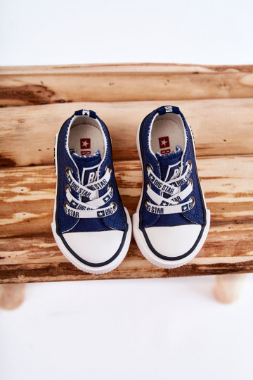 Detská obuv na voľný čas BIG STAR KK374050 tmavomodrá 2