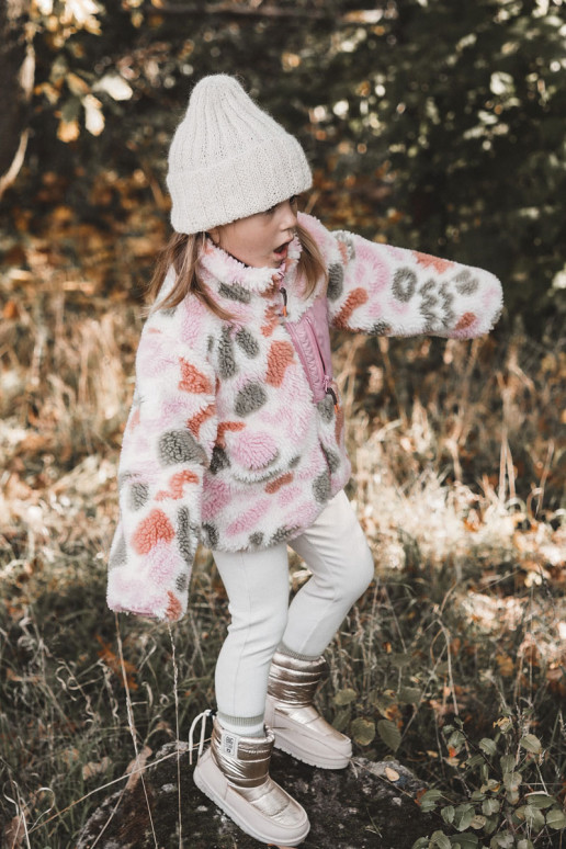 Detské snehule Big Star KK374221 béžovo-zlatej farby