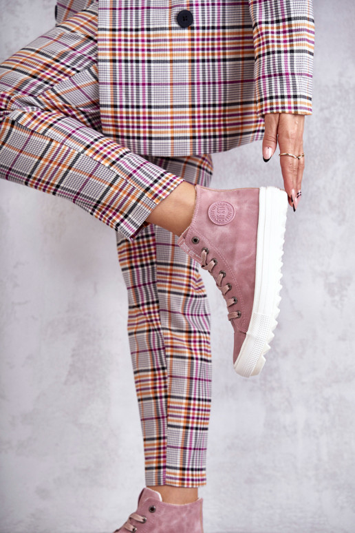 Voľnočasová obuv Big Star zateplená ružová farba EE274113 Voľnočasová obuv Big Star zateplená ružová farba EE274113