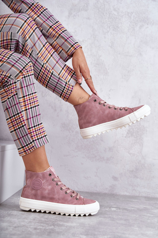 Voľnočasová obuv Big Star zateplená ružová farba EE274113 Voľnočasová obuv Big Star zateplená ružová farba EE274113