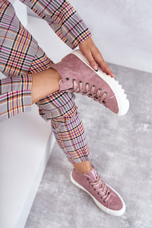 Voľnočasová obuv Big Star zateplená ružová farba EE274113 Voľnočasová obuv Big Star zateplená ružová farba EE274113