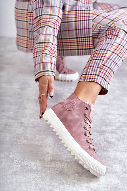 Voľnočasová obuv Big Star zateplená ružová farba EE274113 Voľnočasová obuv Big Star zateplená ružová farba EE274113