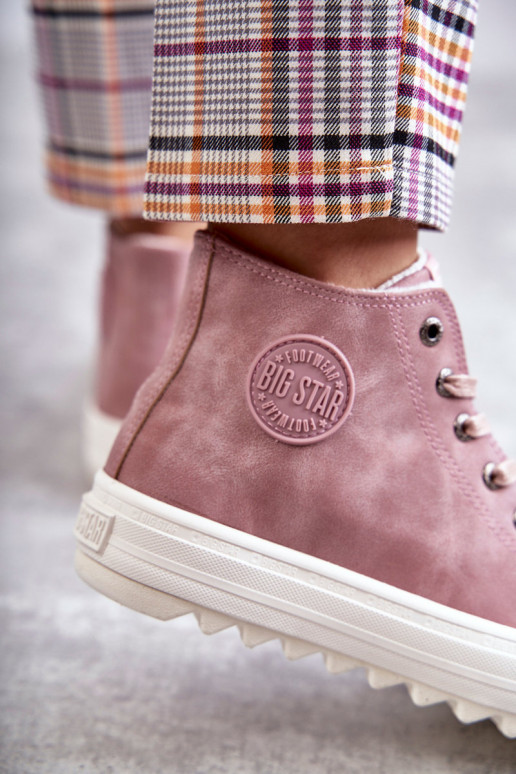 Voľnočasová obuv Big Star zateplená ružová farba EE274113 Voľnočasová obuv Big Star zateplená ružová farba EE274113