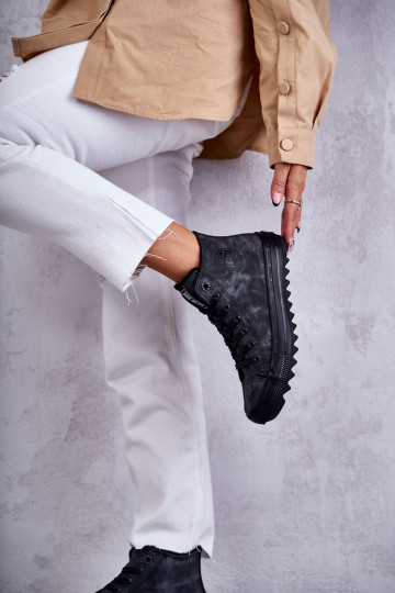 Voľnočasová obuv Big Star zateplená čierna farba GG274069 2