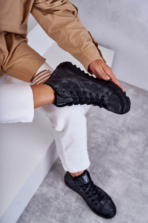 Voľnočasová obuv Big Star zateplená čierna farba GG274069 Voľnočasová obuv Big Star zateplená čierna farba GG274069