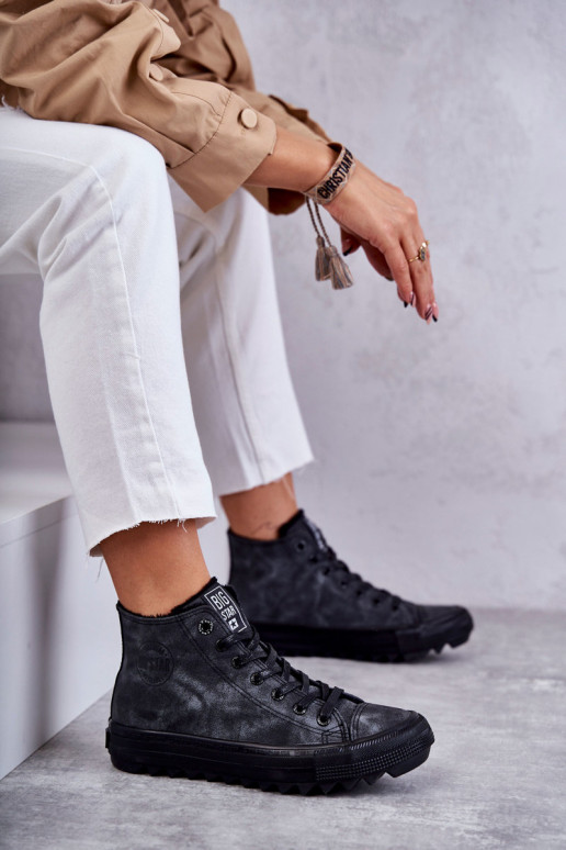 Voľnočasová obuv Big Star zateplená čierna farba GG274069 Voľnočasová obuv Big Star zateplená čierna farba GG274069