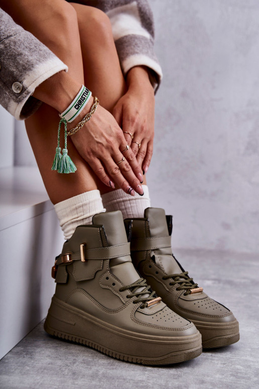 vyhrievaná športová obuv zelená farba Lexa