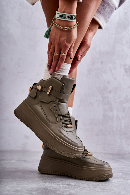 vyhrievaná športová obuv zelená farba Lexa