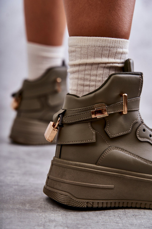 vyhrievaná športová obuv zelená farba Lexa