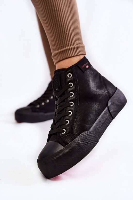 obuv na voľný čas s podrážkou Cross Jeans KK2R4055C čiernej farby obuv na voľný čas s podrážkou Cross Jeans KK2R4055C čiernej farby