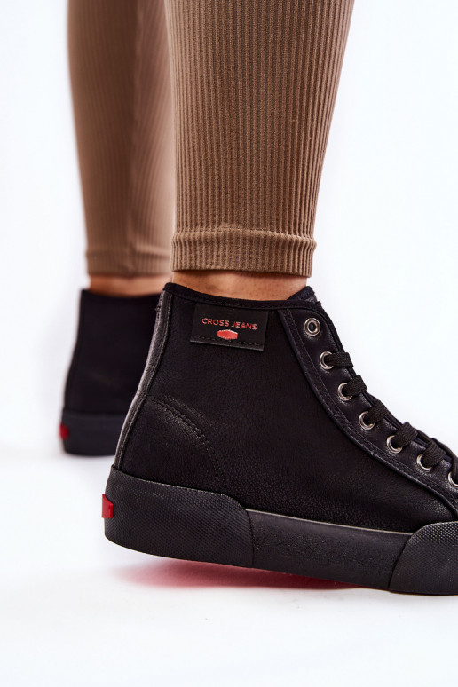 obuv na voľný čas s podrážkou Cross Jeans KK2R4055C čiernej farby obuv na voľný čas s podrážkou Cross Jeans KK2R4055C čiernej farby