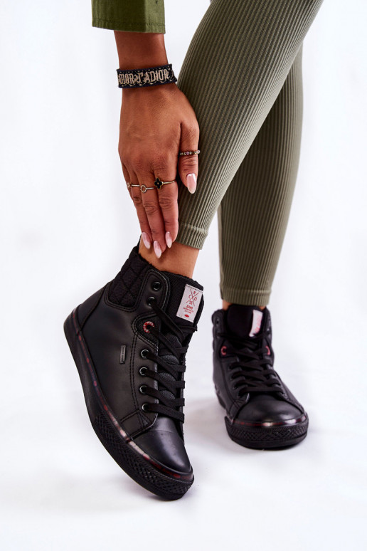 obuv na voľný čas s podrážkou Cross Jeans KK2R4058C čiernej farby