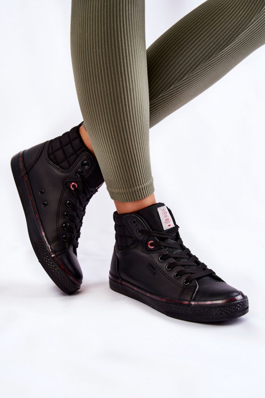 obuv na voľný čas s podrážkou Cross Jeans KK2R4058C čiernej farby