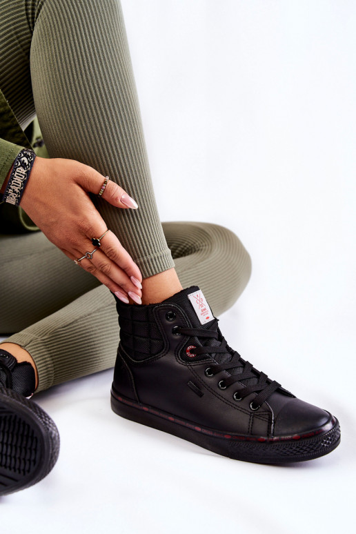 obuv na voľný čas s podrážkou Cross Jeans KK2R4058C čiernej farby