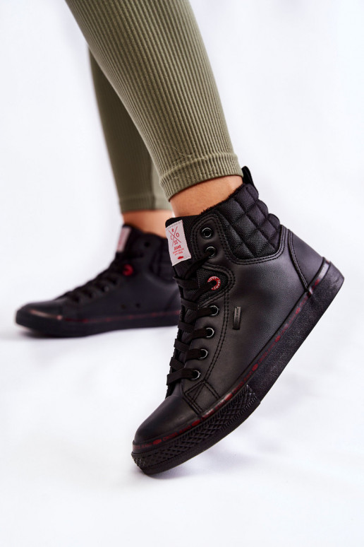 obuv na voľný čas s podrážkou Cross Jeans KK2R4058C čiernej farby