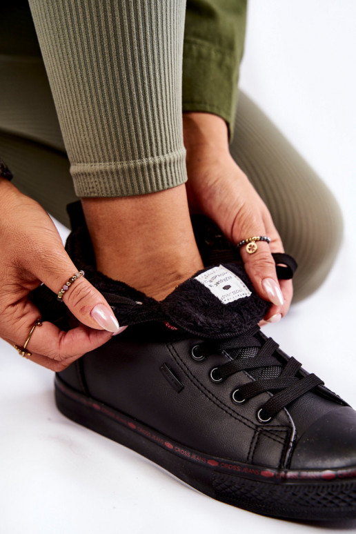 obuv na voľný čas s podrážkou Cross Jeans KK2R4058C čiernej farby