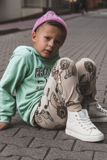 Detské topánky s vložkou na zips Big Star KK374227 bielej farby 2