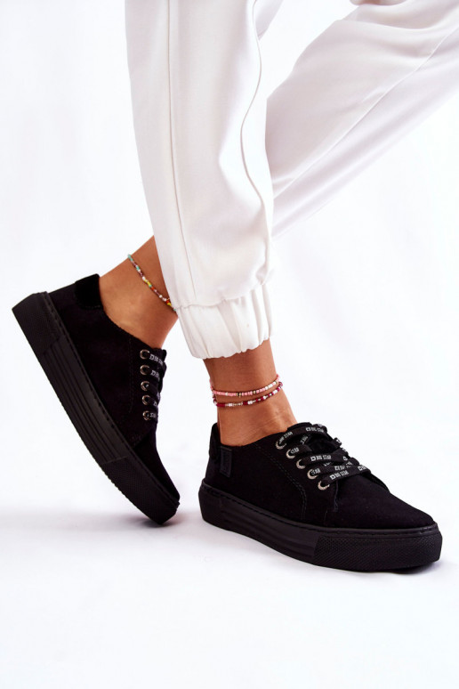 Dámske topánky Memory Foam System Big Star KK276001 čierne