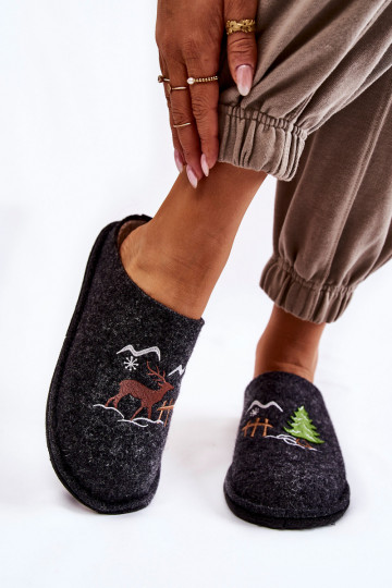 papuče Big Star KK276018 Čierno-béžové 2