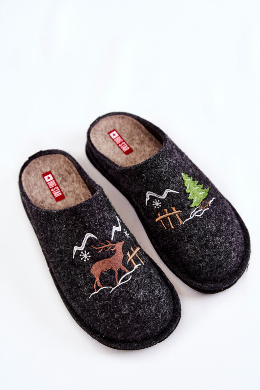 papuče Big Star KK276018 Čierno-béžové papuče Big Star KK276018 Čierno-béžové