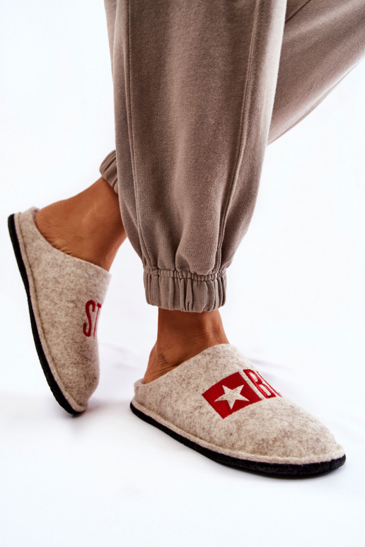 papuče Big Star KK276021 béž papuče Big Star KK276021 béž